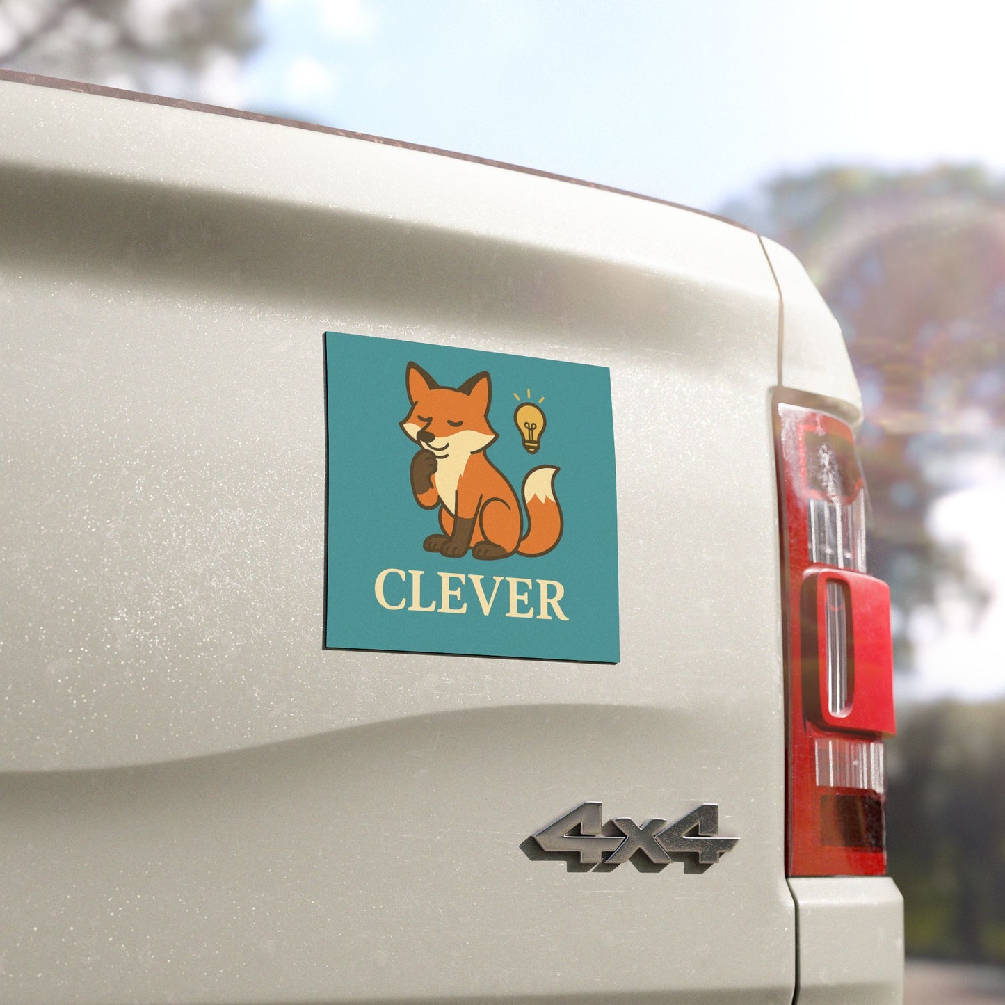 Clever Fox Car Magnet- For the Thinkers, Strategists, and Quiet Innovators