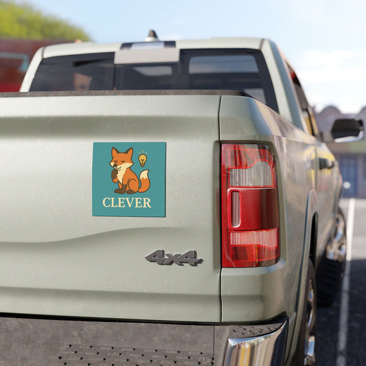 Clever Fox Car Magnet- For the Thinkers, Strategists, and Quiet Innovators