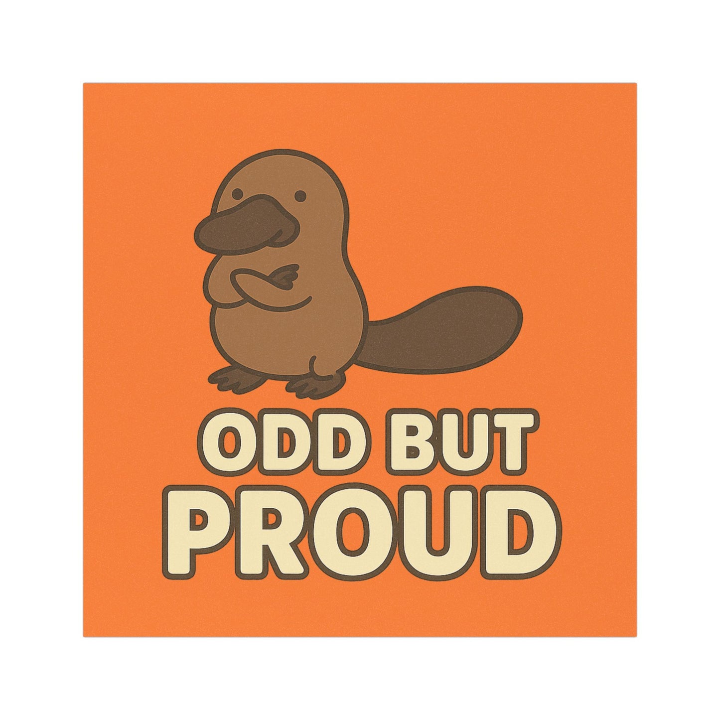 Odd but Proud Platypus Car Magnet – For the Originals and Quiet Rebels, Whimsical Gift for Proudly Unique Souls