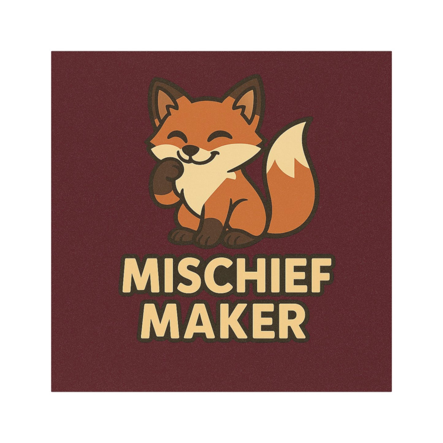 Mischief Maker Fox Car Magnet- For the Free Spirits and Fun Instigators