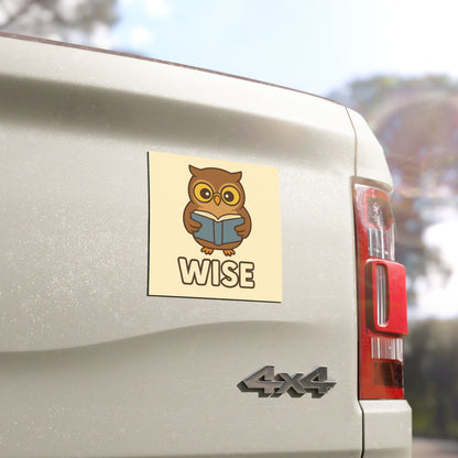 Wise Owl Car Magnet - For Thinkers, Teachers, and Lifelong Learners