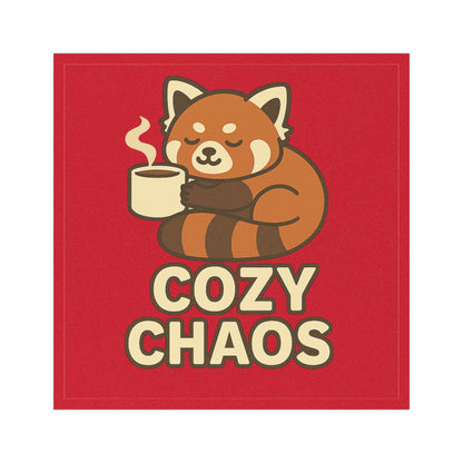 Cozy Chaos Red Panda Car Magnet — For the Dreamers and Caffeine Lovers (Whimsical Gift for the Comfortably Chaotic)