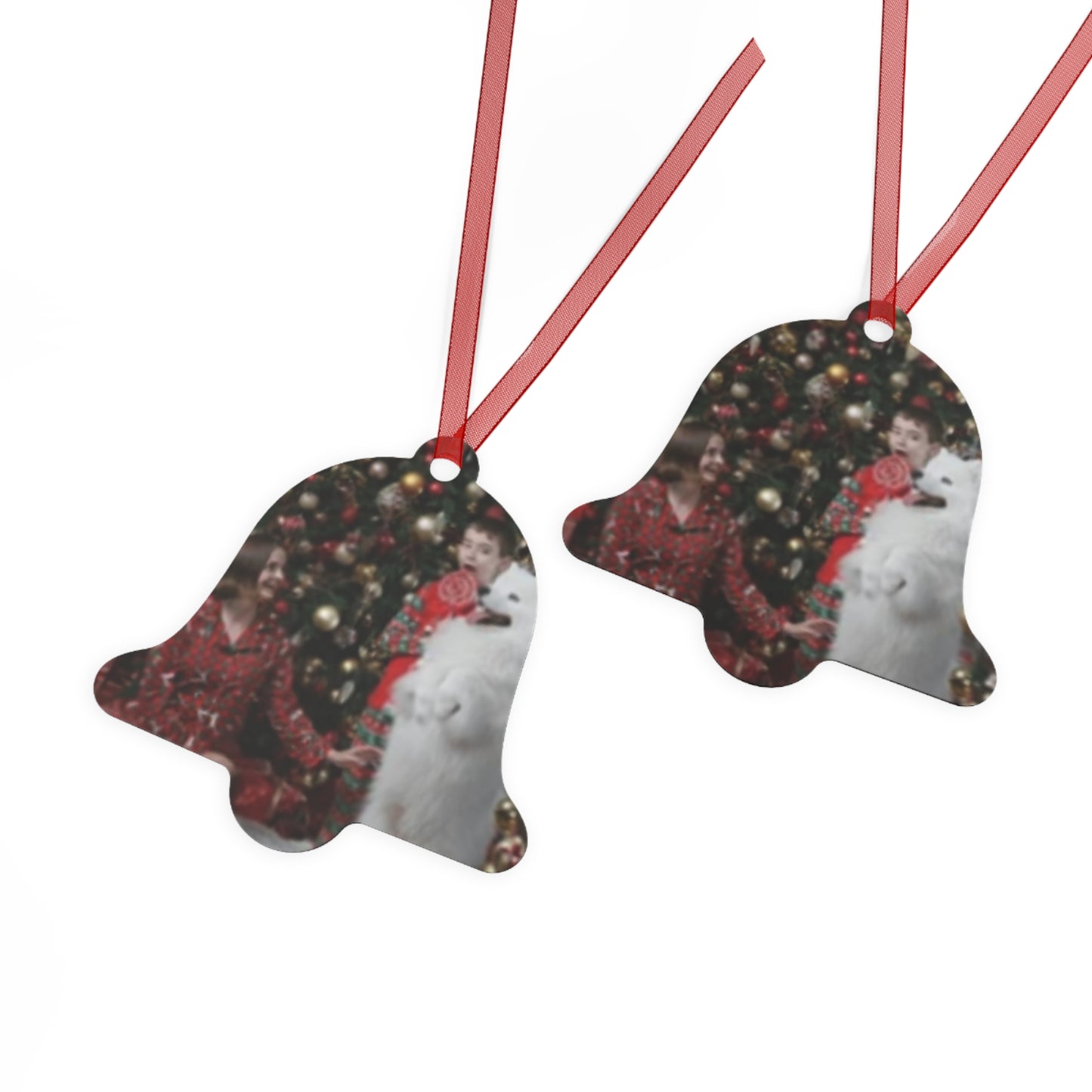 Personalized Photo Metal Ornament — Family Christmas Tree Keepsake