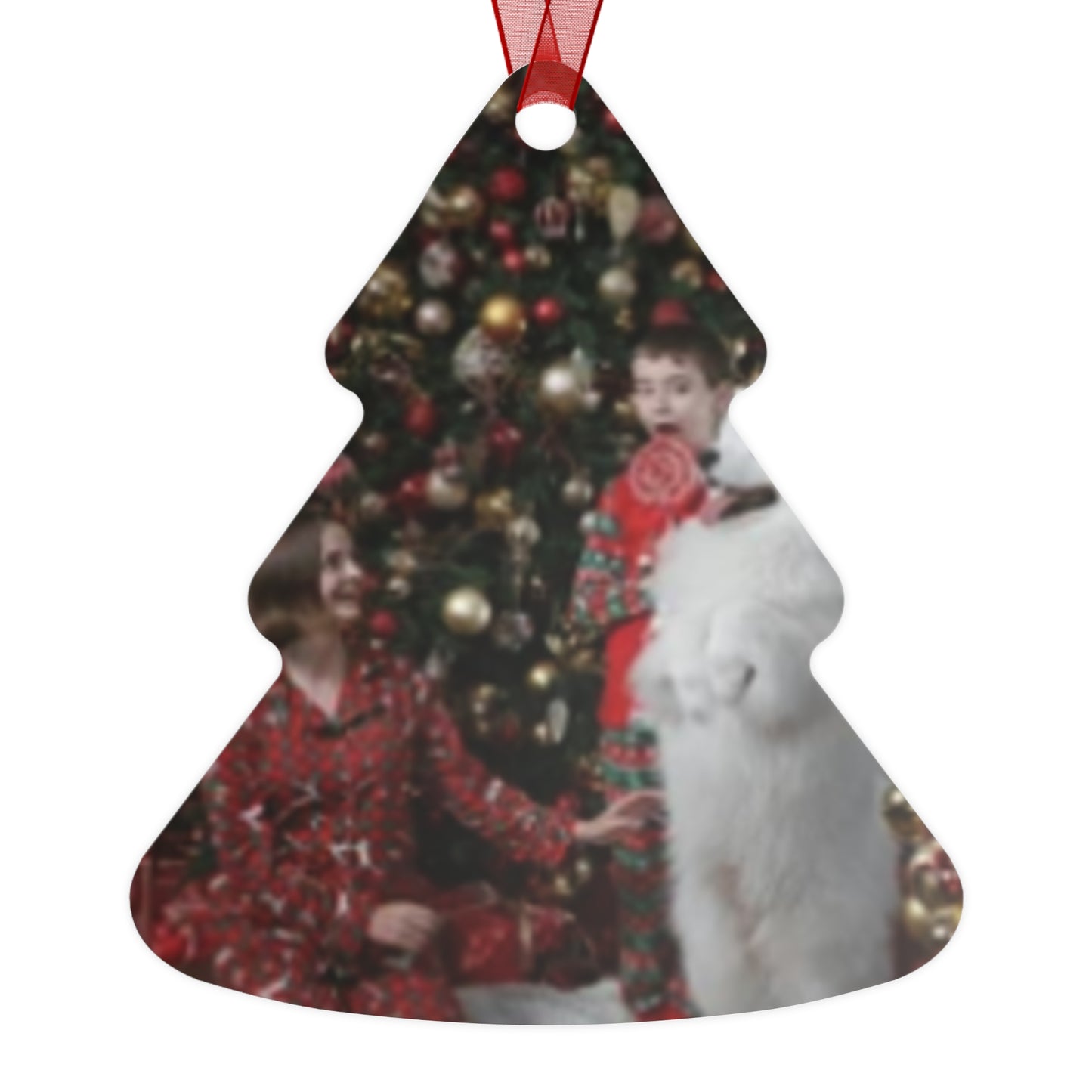Personalized Photo Metal Ornament — Family Christmas Tree Keepsake