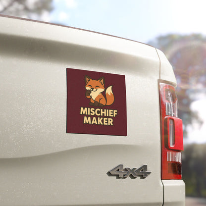 Mischief Maker Fox Car Magnet- For the Free Spirits and Fun Instigators