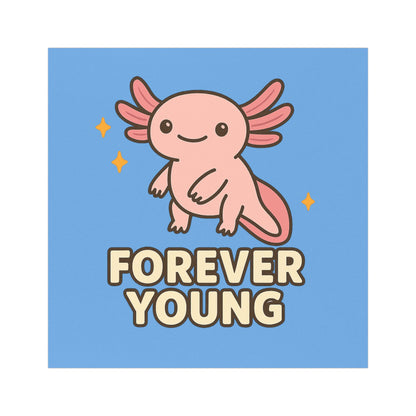 Forever Young Axolotl Car Magnet — For the Dreamers and the Lighthearted Souls