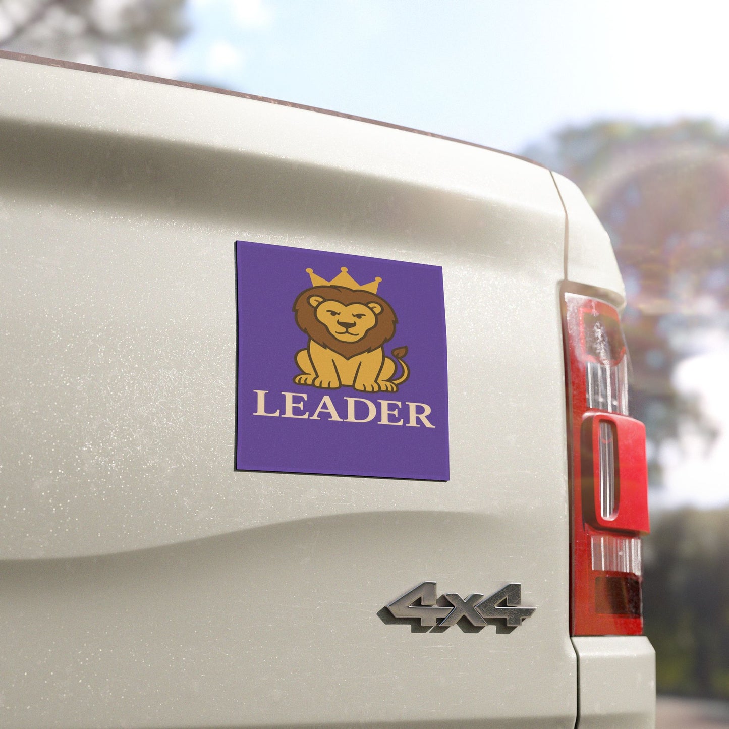 Leader Lion Car Magnet -For Those Who Lead Without Asking for Permission