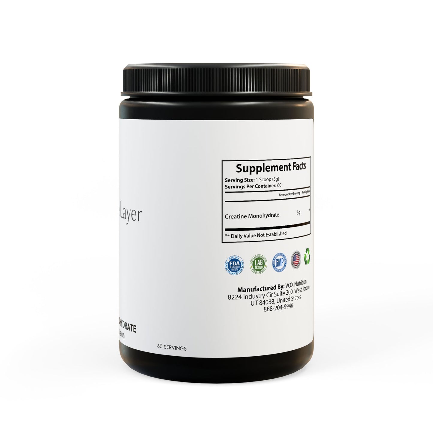 Base Layer Creatine Monohydrate Supplement (300g, 10.58oz)