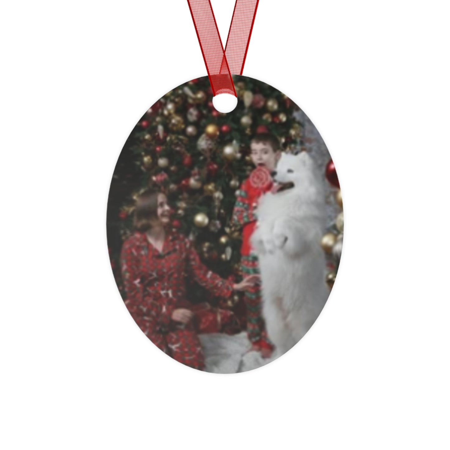 Personalized Photo Metal Ornament — Family Christmas Tree Keepsake