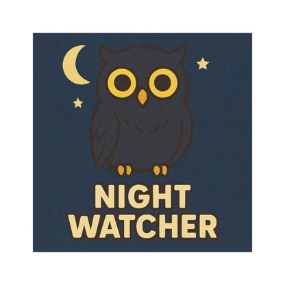 Night Watcher  Owl Car Magnet - For Those Who See What Others Miss