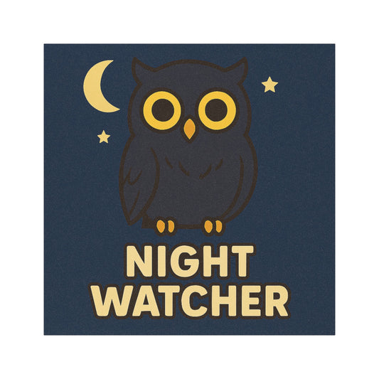 Night Watcher  Owl Car Magnet - For Those Who See What Others Miss