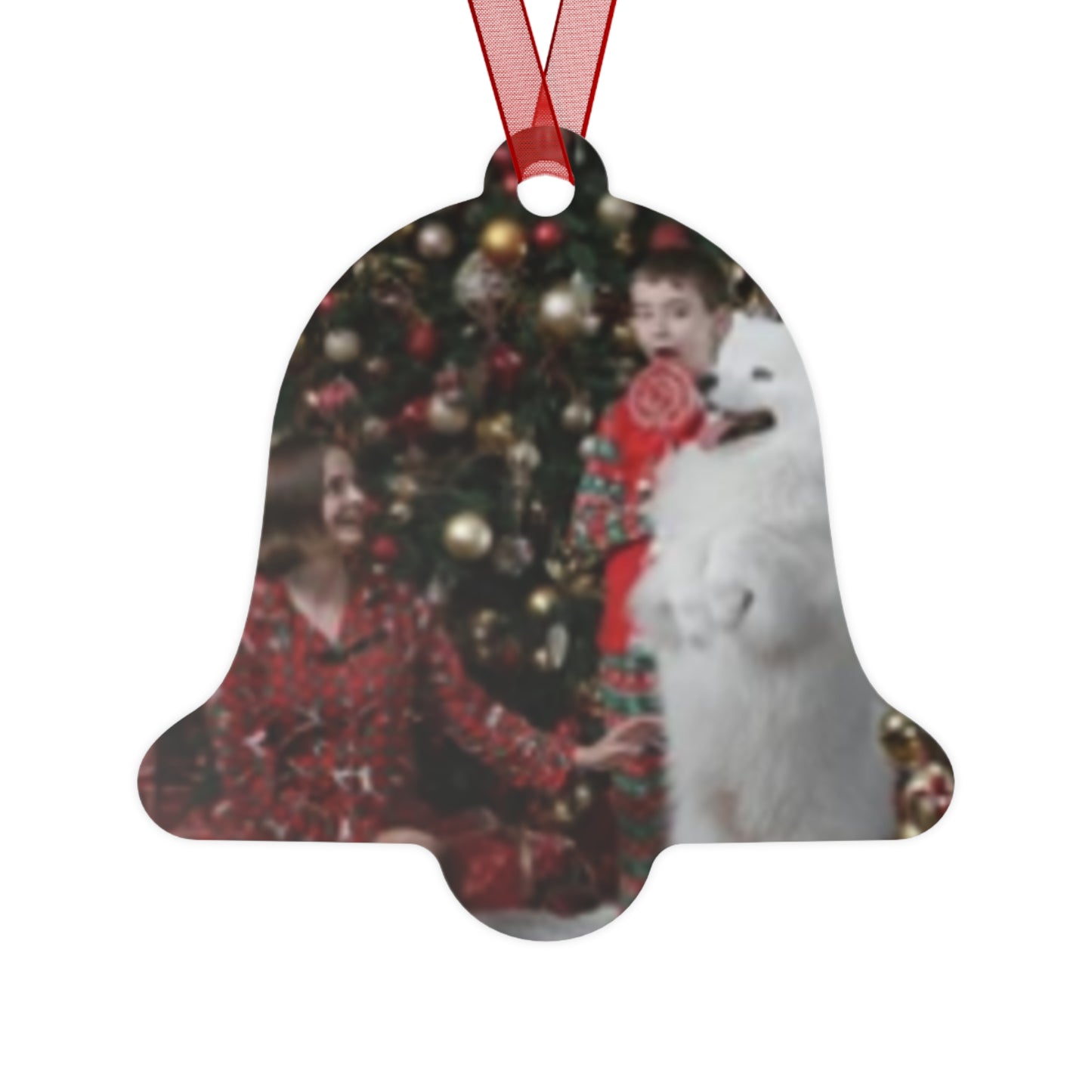 Personalized Photo Metal Ornament — Family Christmas Tree Keepsake