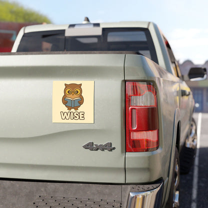Wise Owl Car Magnet - For Thinkers, Teachers, and Lifelong Learners