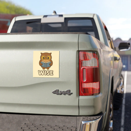 Wise Owl Car Magnet - For Thinkers, Teachers, and Lifelong Learners